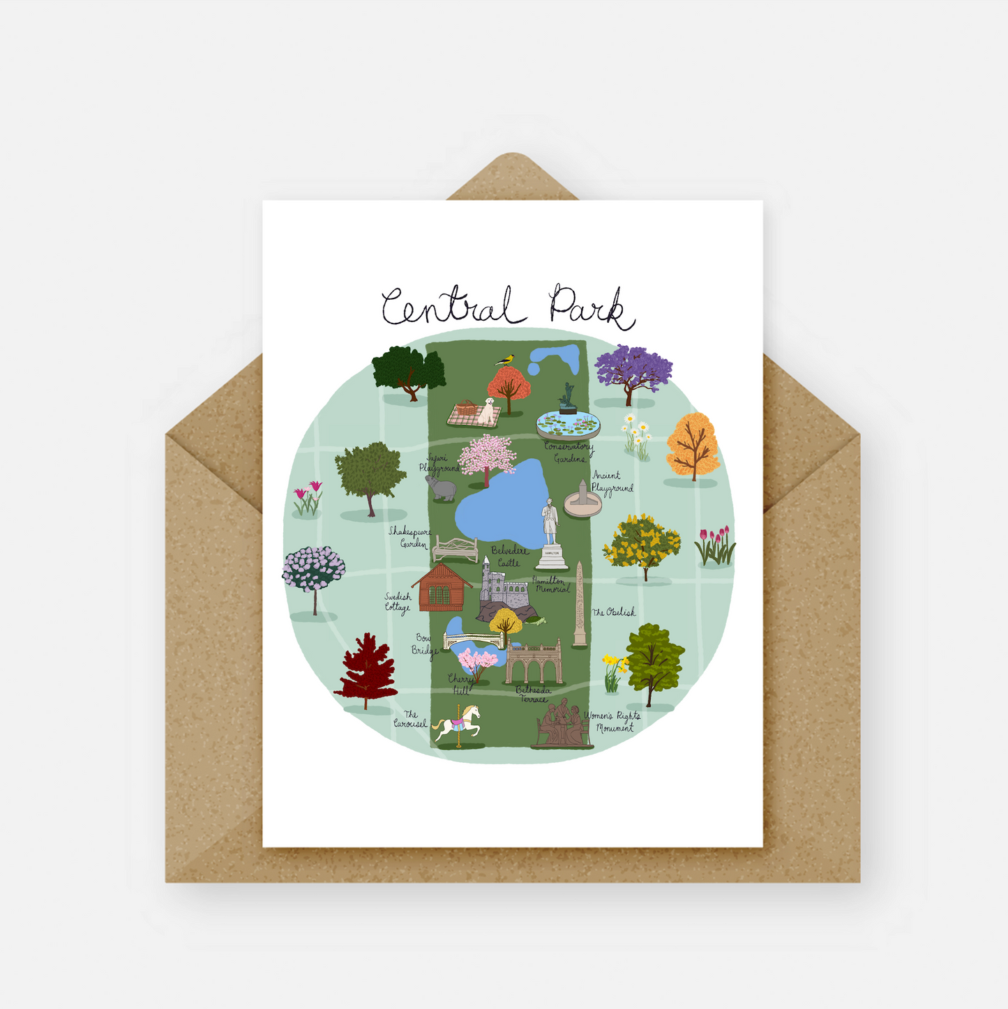 Central Park NYC Card