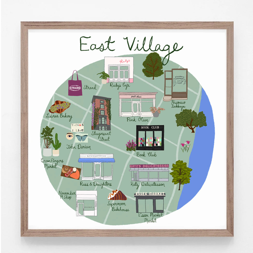 East Village New York Print