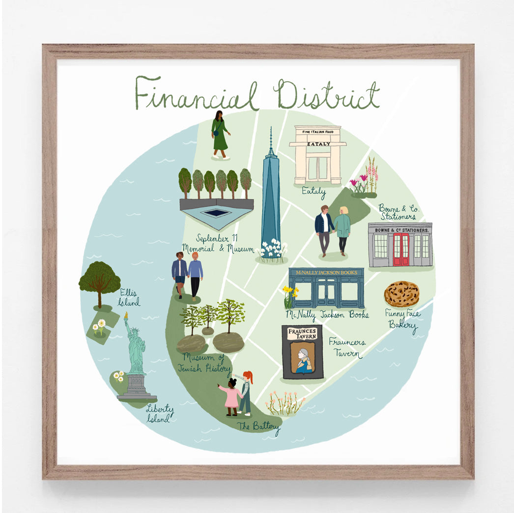 Financial District NYC Print
