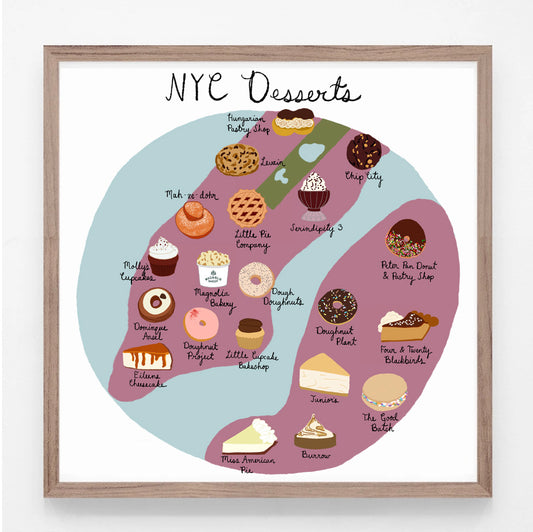 NYC Desserts Print