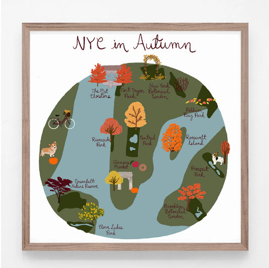 NYC In Autumn Print