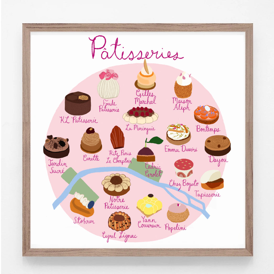 Patisseries of Paris Print