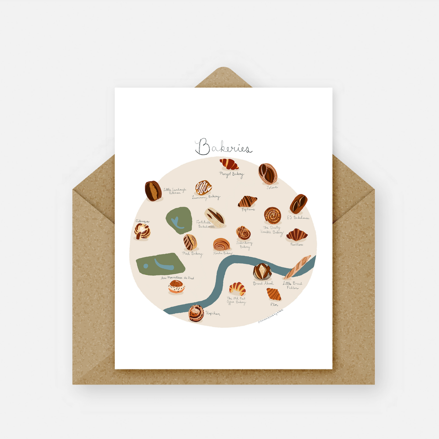 Bakeries of London Card