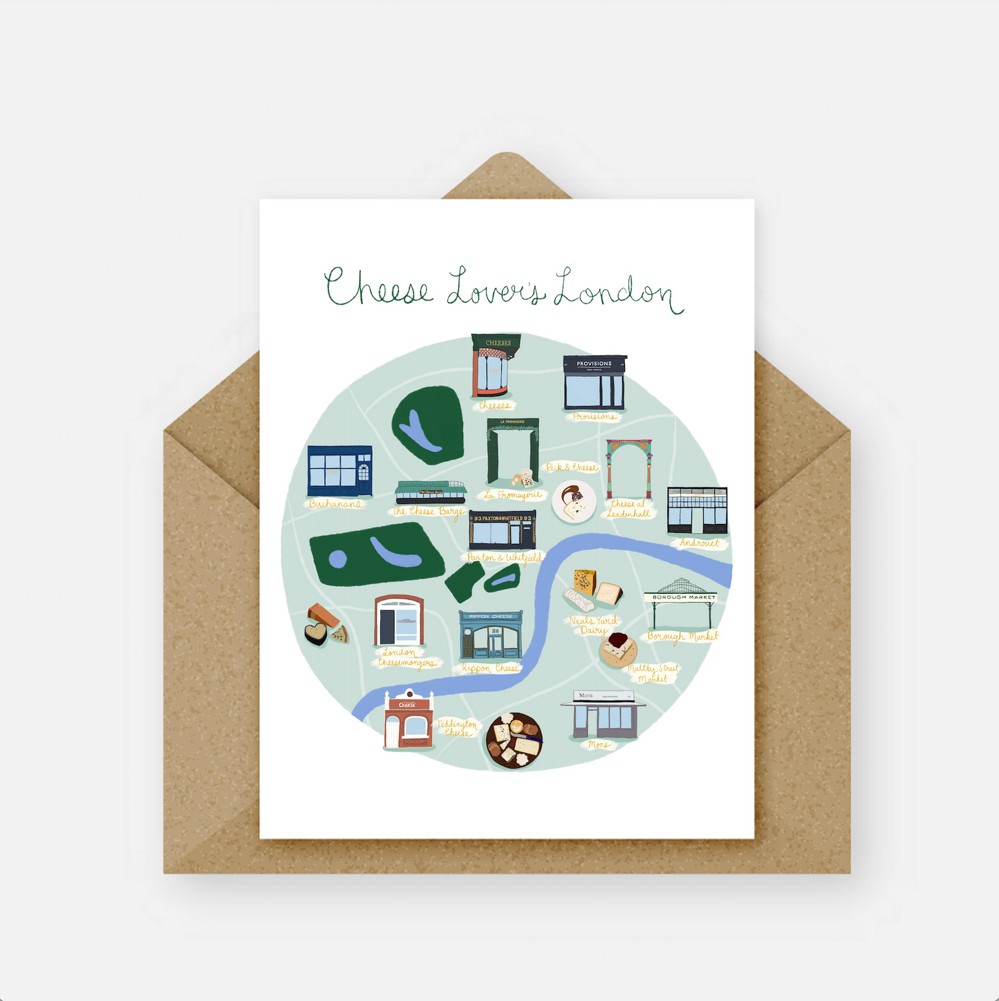 Cheese Lovers London Card