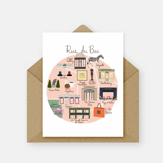 Rue du Bac Paris Card