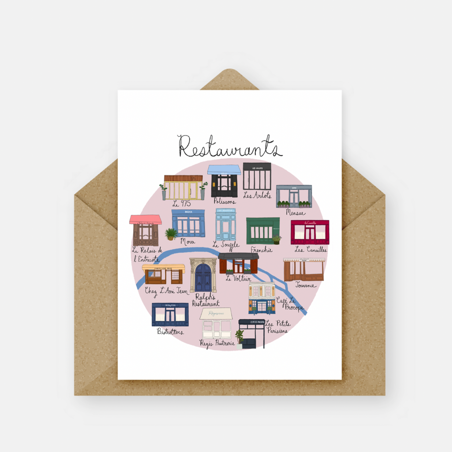 Paris Restaurants Card