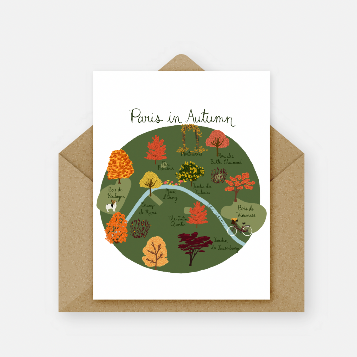Paris in Autumn Card