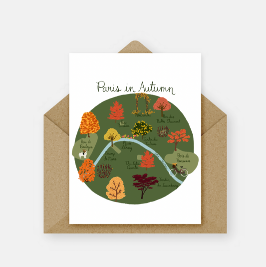 Paris in Autumn Card