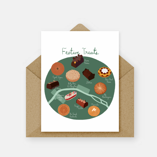 Paris Festive Treats Card