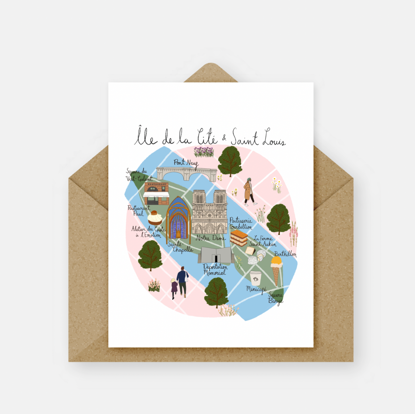 Île de la Cité & Île Saint Louis Card