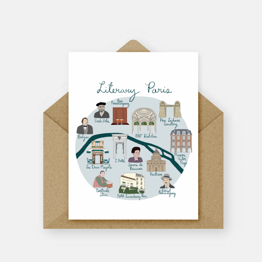 Literary Paris Card