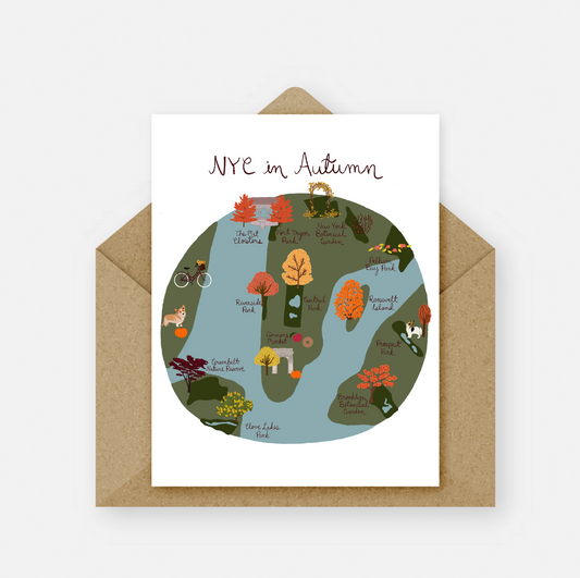 NYC in Autumn Card