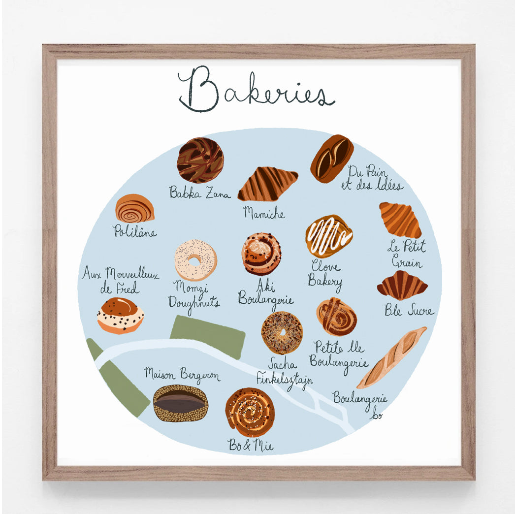 Paris Bakeries Print