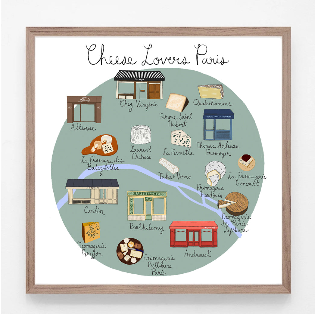 Cheese Lover's Paris Print
