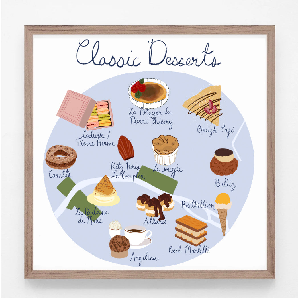 Classic Desserts Print
