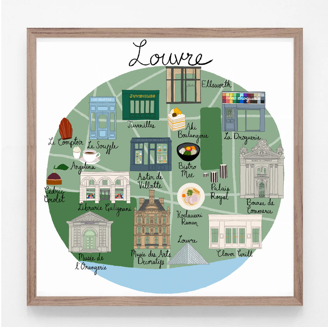Louvre Paris Print