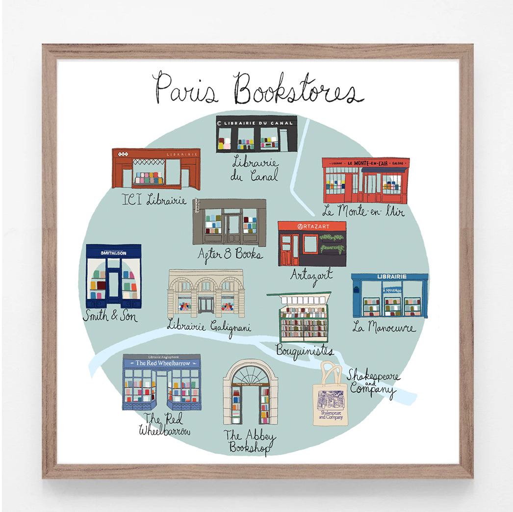 Paris Bookstores Print