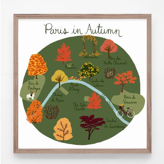 Paris in Autumn Print