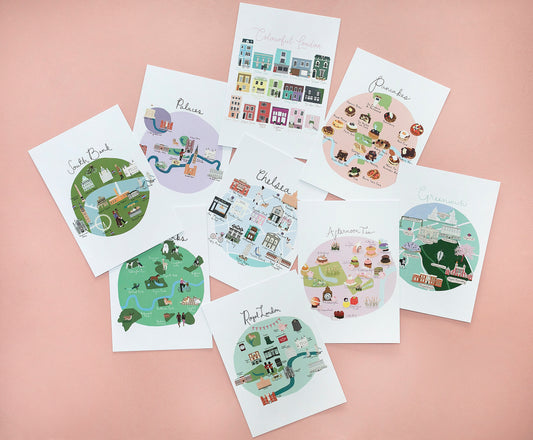 Illustrated London Postcard Pack
