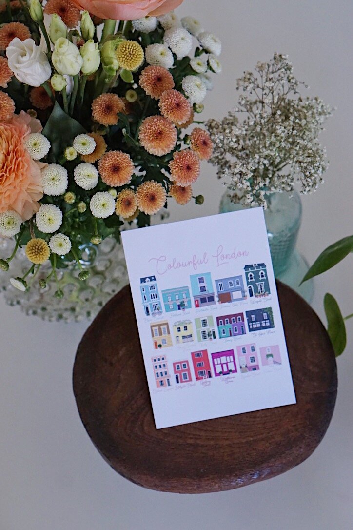 Colourful London Card