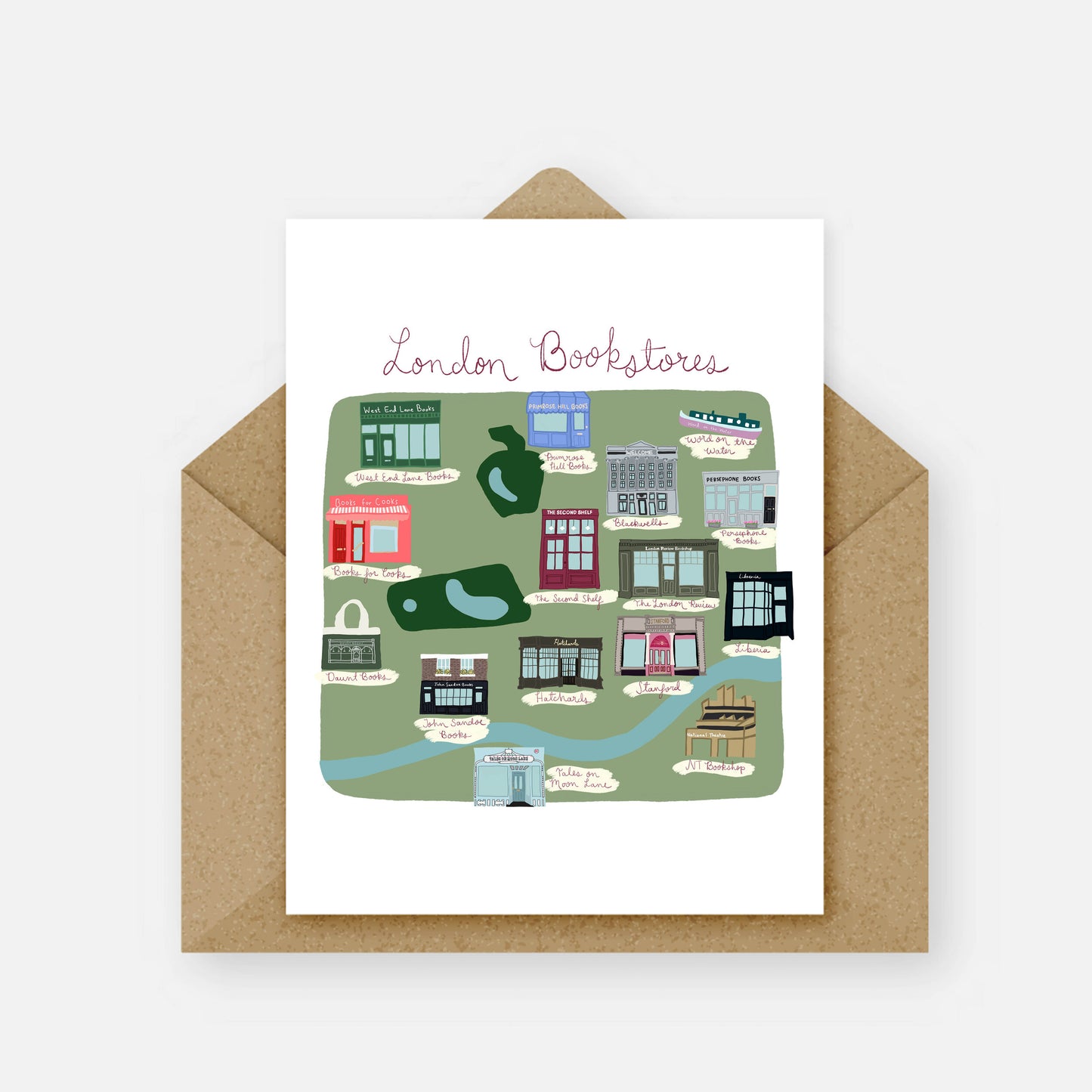 London Bookstores Card