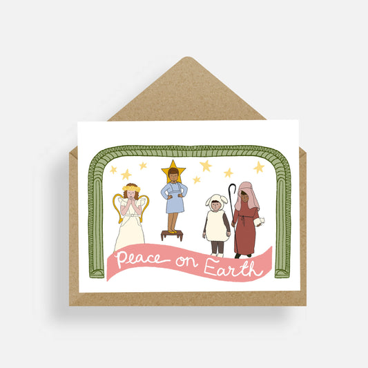 Peace on Earth Nativity Card