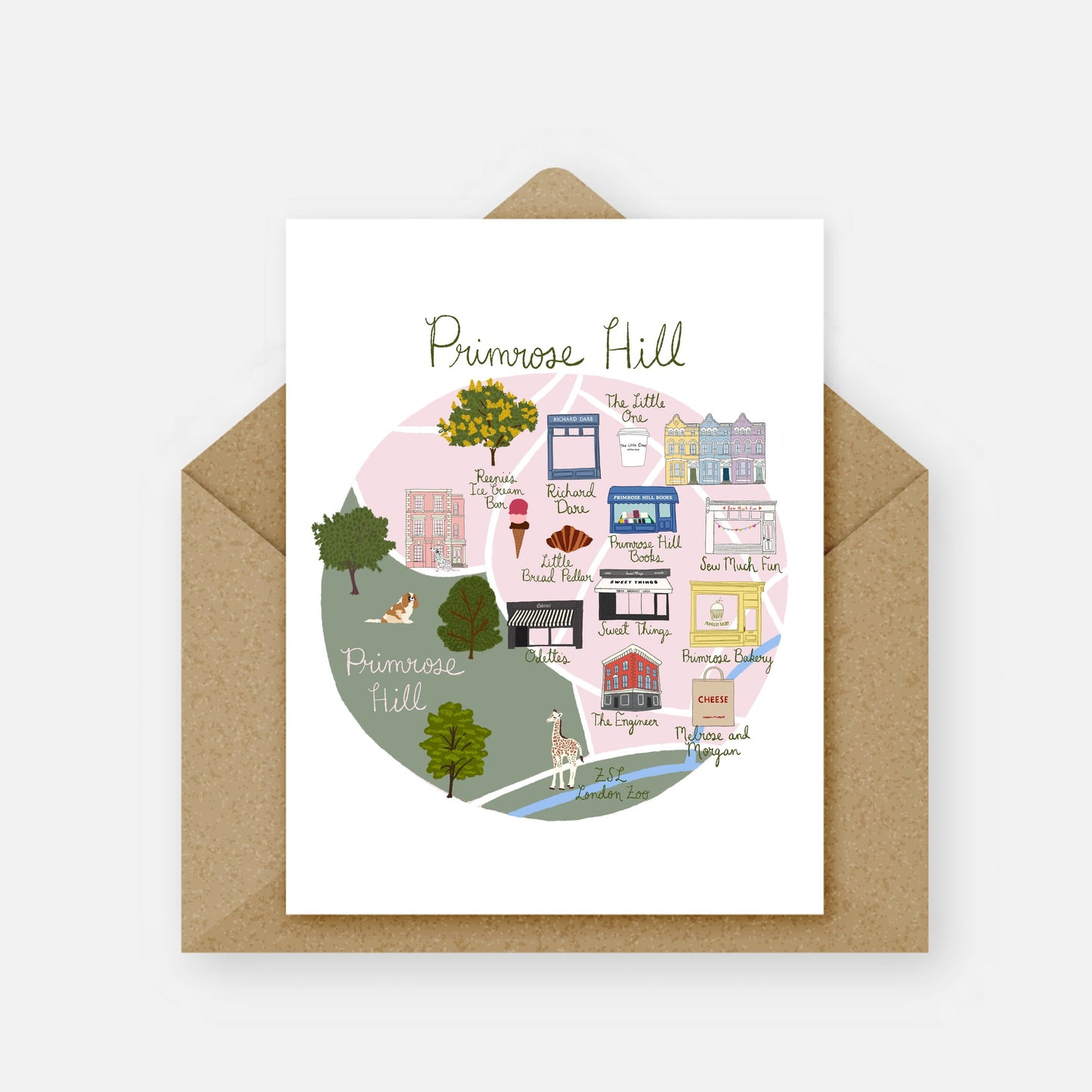 Primrose Hill Greeting Card