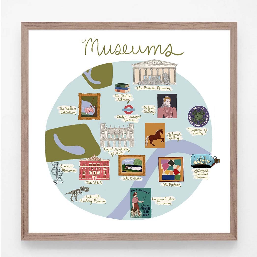 Museums of London Print