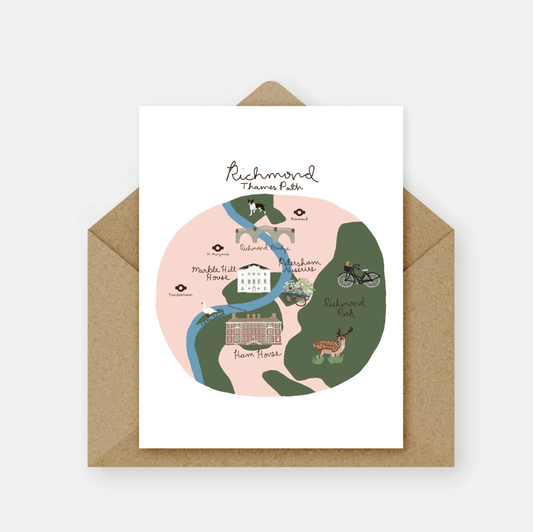 Richmond Thames Path Card