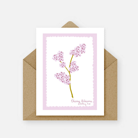 Cherry Blossom Greeting Card