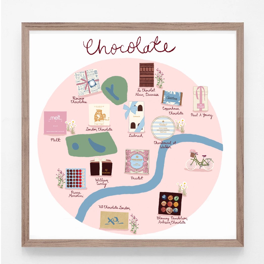 London Chocolate Print