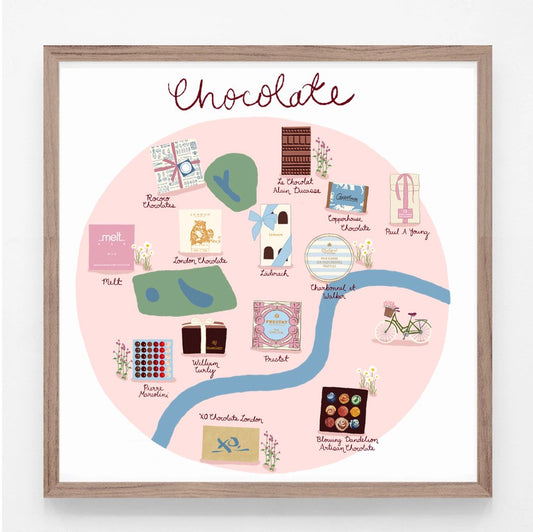 London Chocolate Print