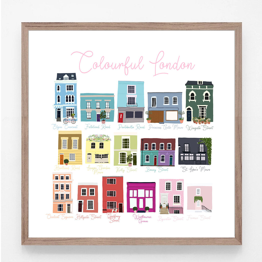 Colourful London Print