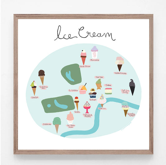 London Ice Cream Print
