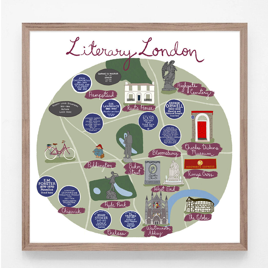 Literary London London Print