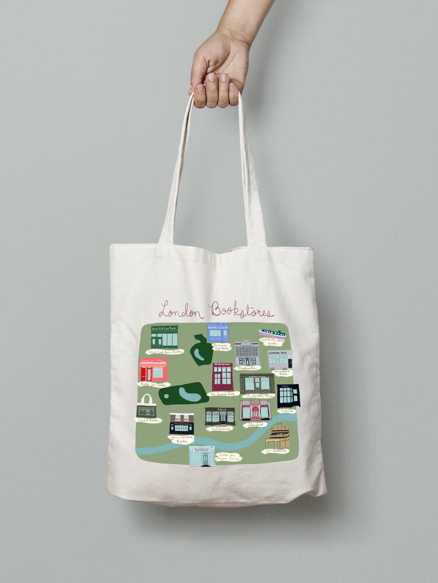 London Bookstores Tote Bag