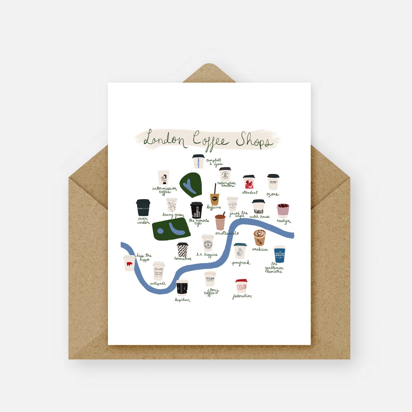 London Coffee Shops Card