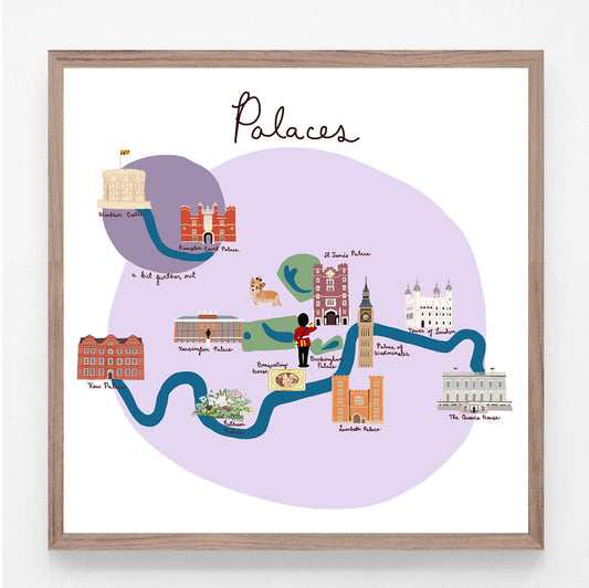 London Palaces Print