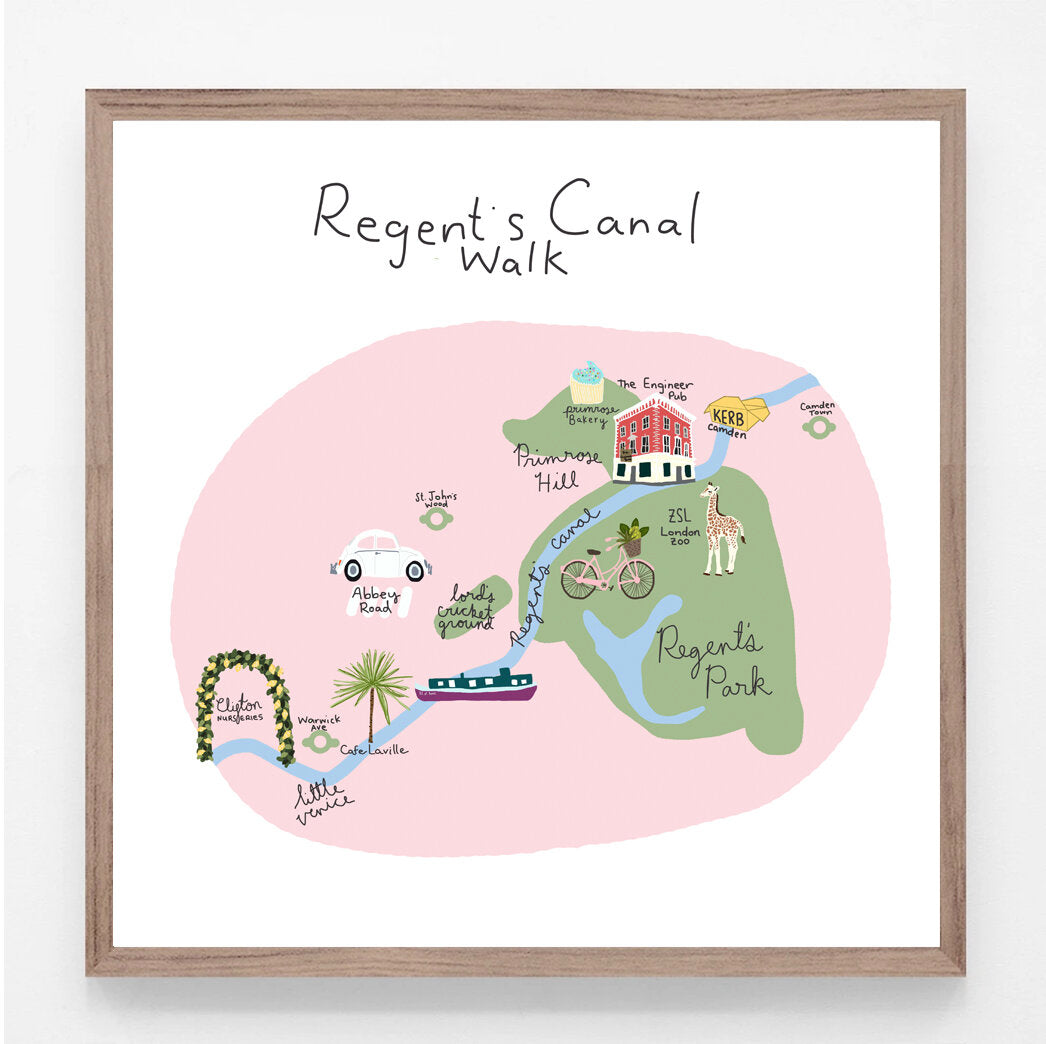 Regent's Canal Walk Print