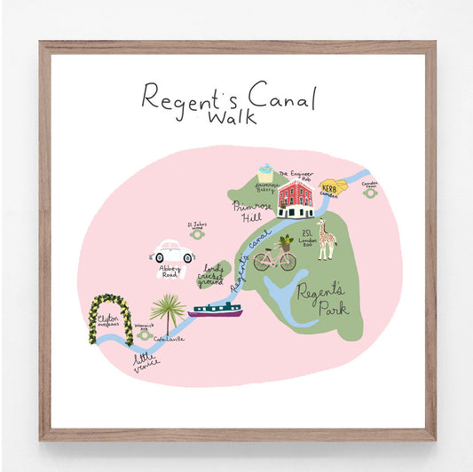 Regent's Canal Walk Print