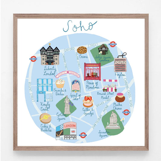 Soho London Print