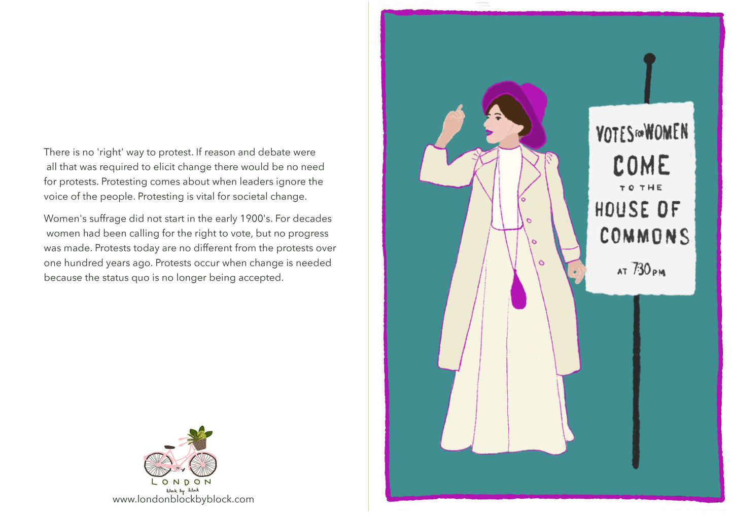 Suffragette London Greeting Card Set