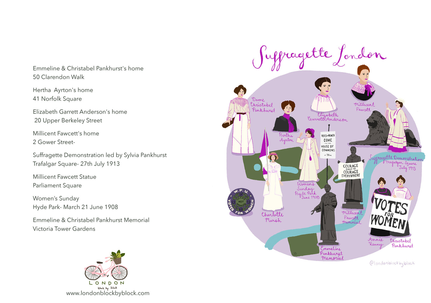 Suffragette London Greeting Card Set