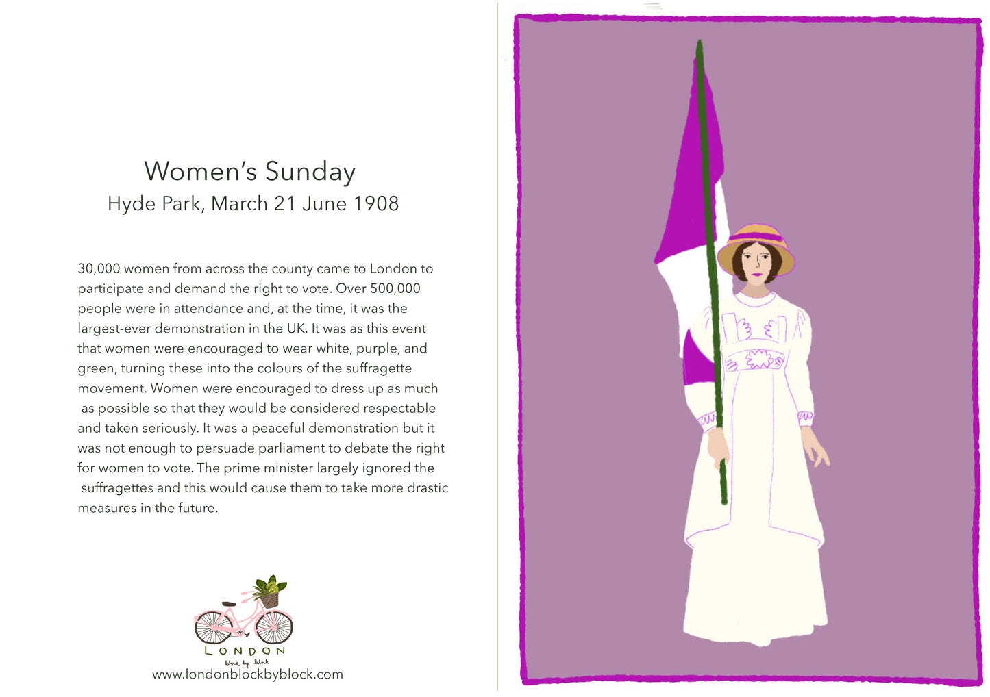 Suffragette London Greeting Card Set