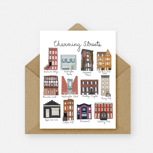 Charming Streets NYC Card