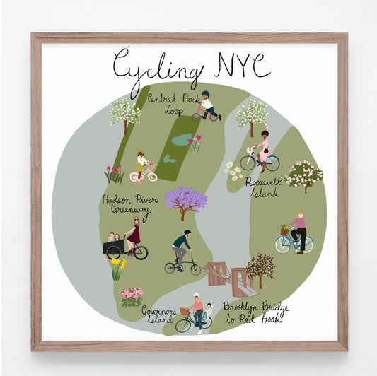 Cycling NYC Print