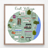 East Village New York Print