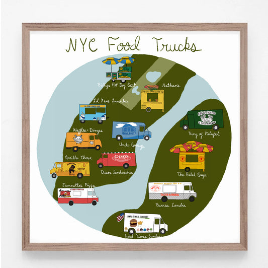 NYC Food Trucks Print