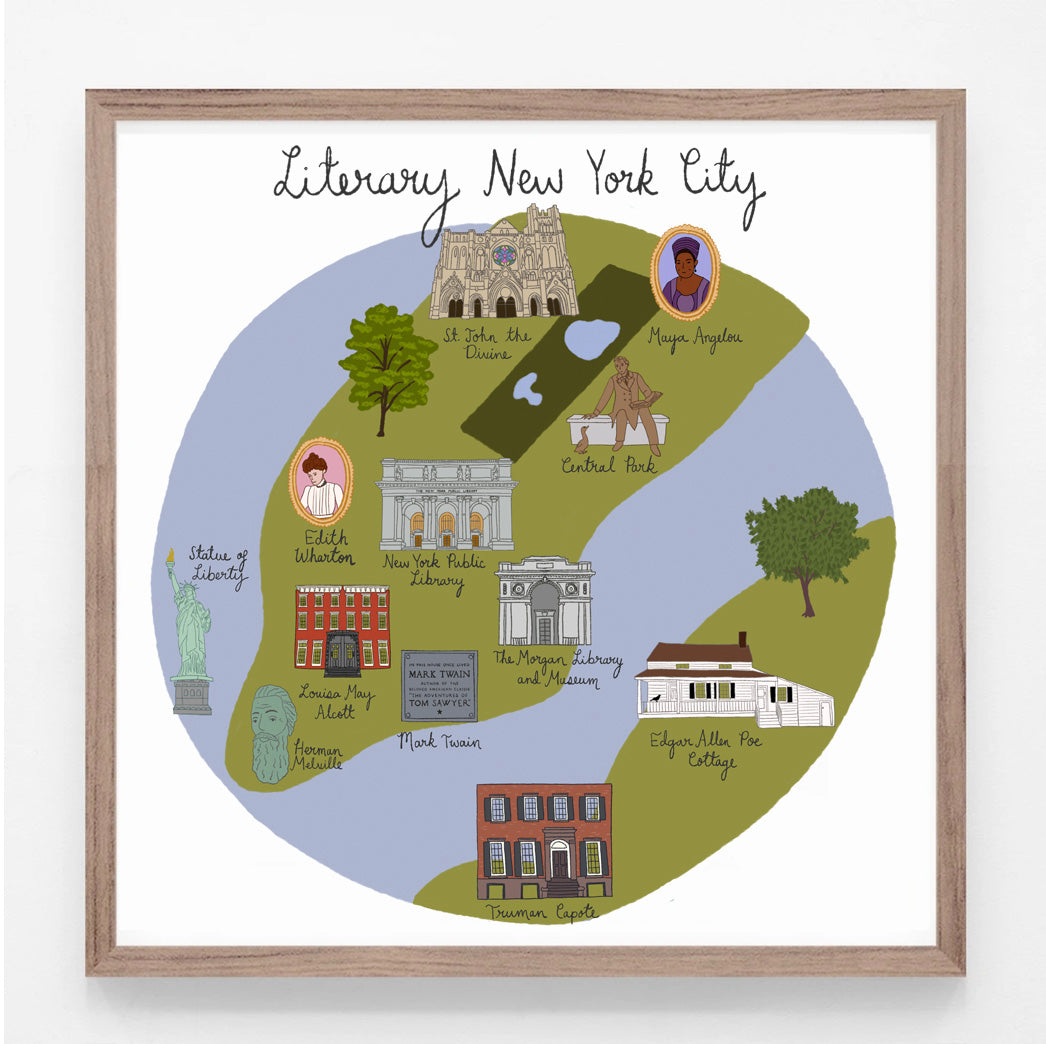 Literary NYC Print