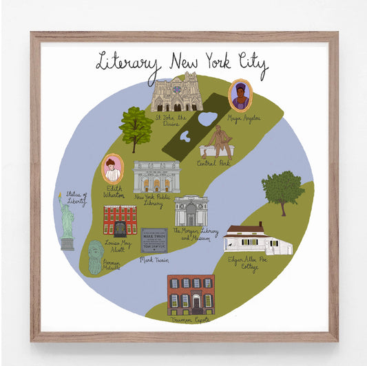 Literary NYC Print